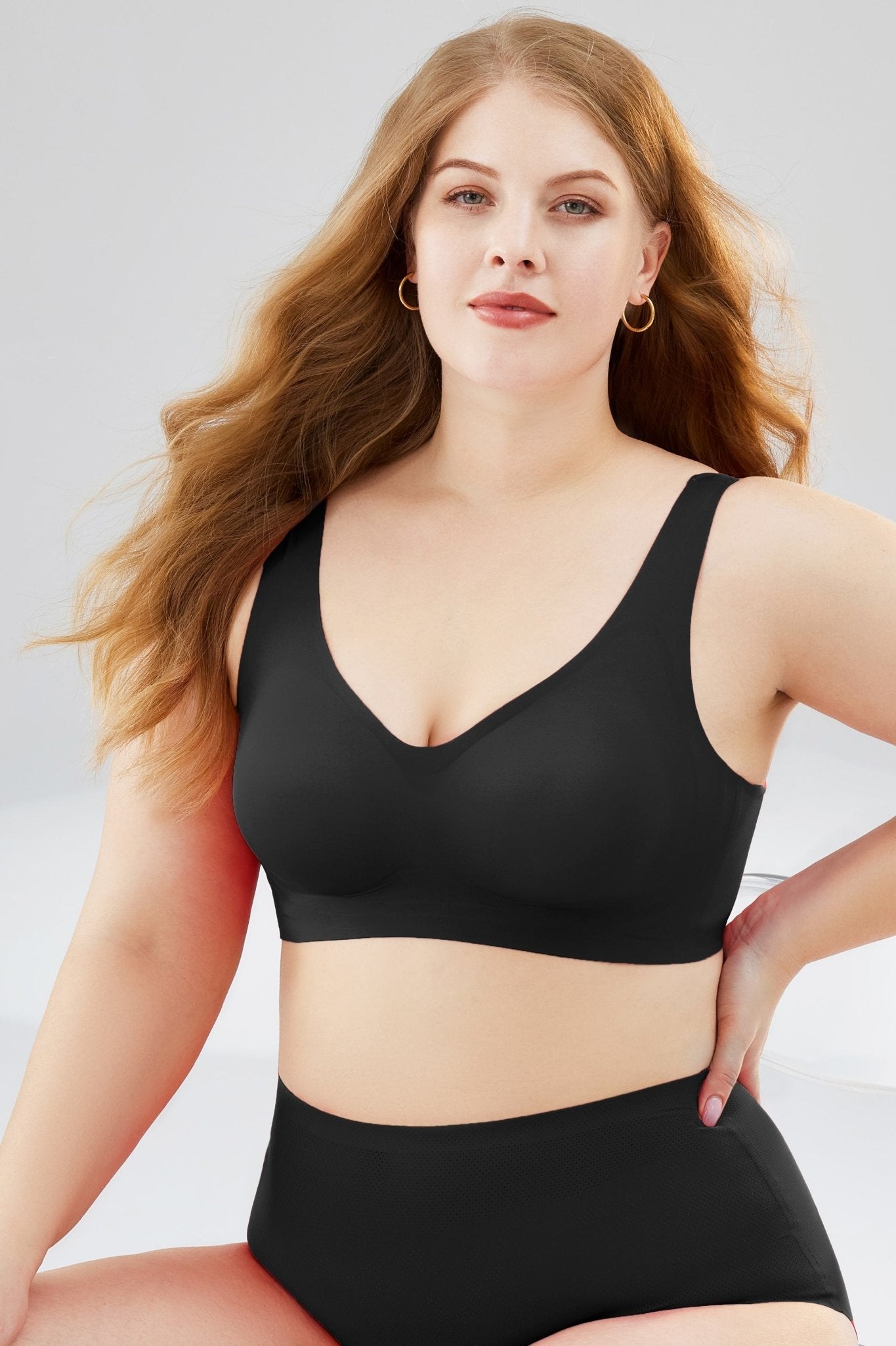 Buy 1 Get 1 FREE   Easy Pieces™️ Curvy Embrace Seamless Wire-Free Support Bra