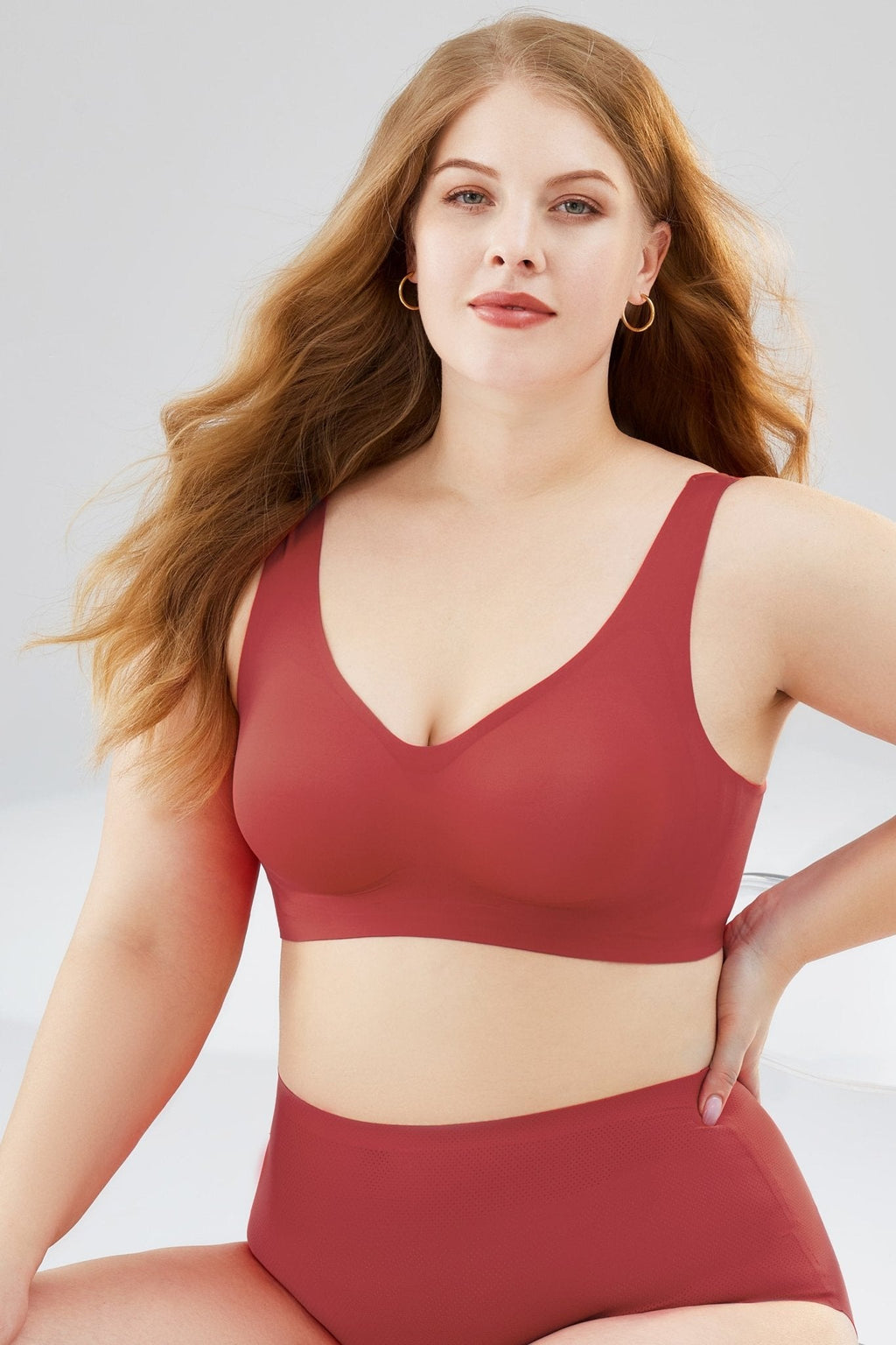 Buy 1 Get 1 FREE   Easy Pieces™️ Curvy Embrace Seamless Wire-Free Support Bra